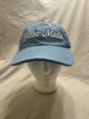 West Marine First Mate Hat Cap Blue Adjustable Anchor Logo Nautical Boat Dad Hat