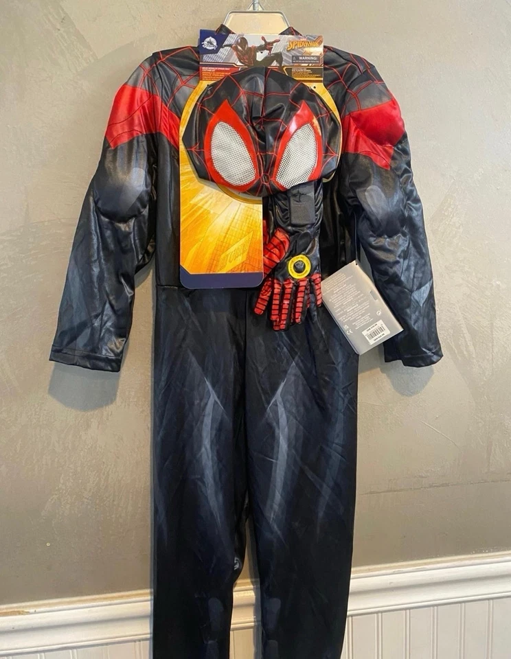 Nuevo Disney Store Marvel SpiderMan Disfraz Spider-Man Miles Morales Halloween NUEVO Foto 4 de 4
