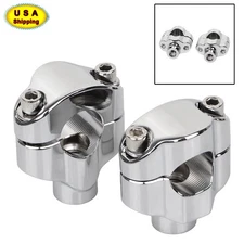1.65" Tall Handlebar Risers Clamp For Harley 1" Bar Road King Glide Softail US