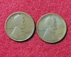 1911 S San Francisco Lincoln 1c Wheat Cent Good Pair Of 2 Coins