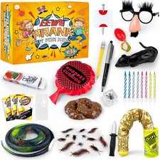 PPXMEEUDC 31 PCS Prank Kit for Kids Toys Pack Set Box Multicolor 