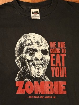 Rotten Cotton ZOMBIE 2X Shirt! LUCIO FULCI. BLACKEST HEART MEDIA 