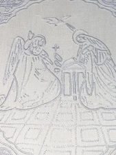 Altar Linens Embroidered Communion Nativity Chalice Pall Corporal + Mary Moore B