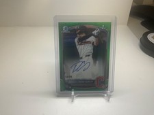 Dean Curley 2025 Bowman Draft Chrome Prospect Auto Green Refractor /99