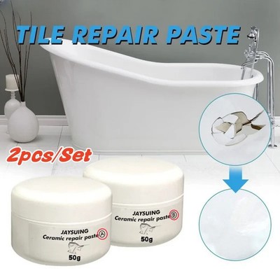Weiße Keramik Reparatur Set Fliesen Badewanne Waschbecken Riss