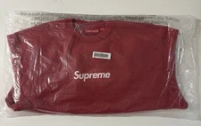 Supreme Box Logo Washed Crewneck BOGO Sweatshirt Red Small S Rare Box Logo *CONF