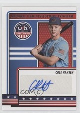 2023 Panini USA Baseball Stars & Stripes Cole Hansen #NTDP-CH Auto uk2