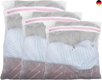 Wäschesack 3 Stück, 40cm - 60cm 3 Verschiedene Größen Wäschebeutel, Laundry Bag 