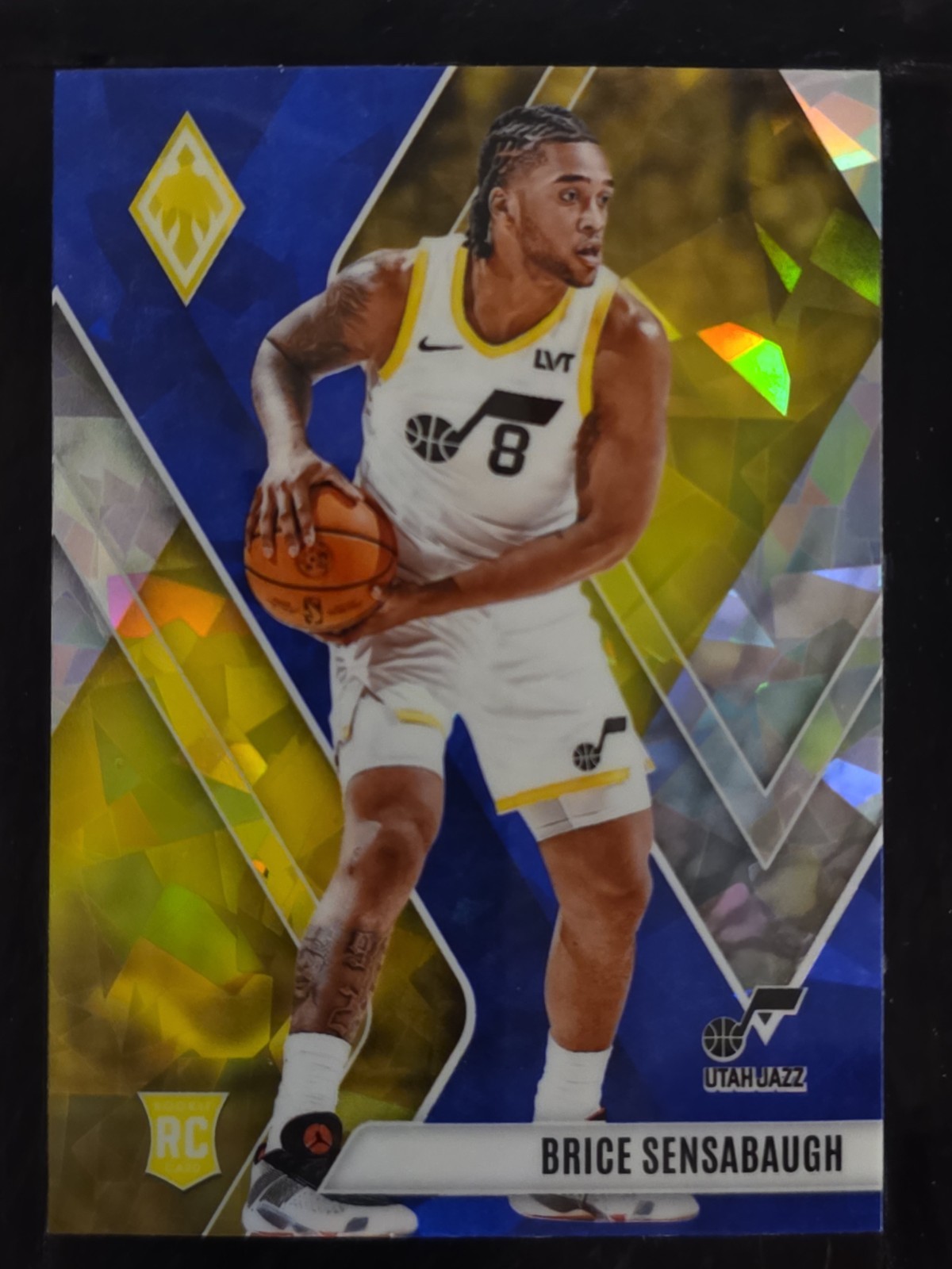2023-24 Panini Phoenix Basketball Brice Sensabaugh #289 Blue Ice Prizm (RC)