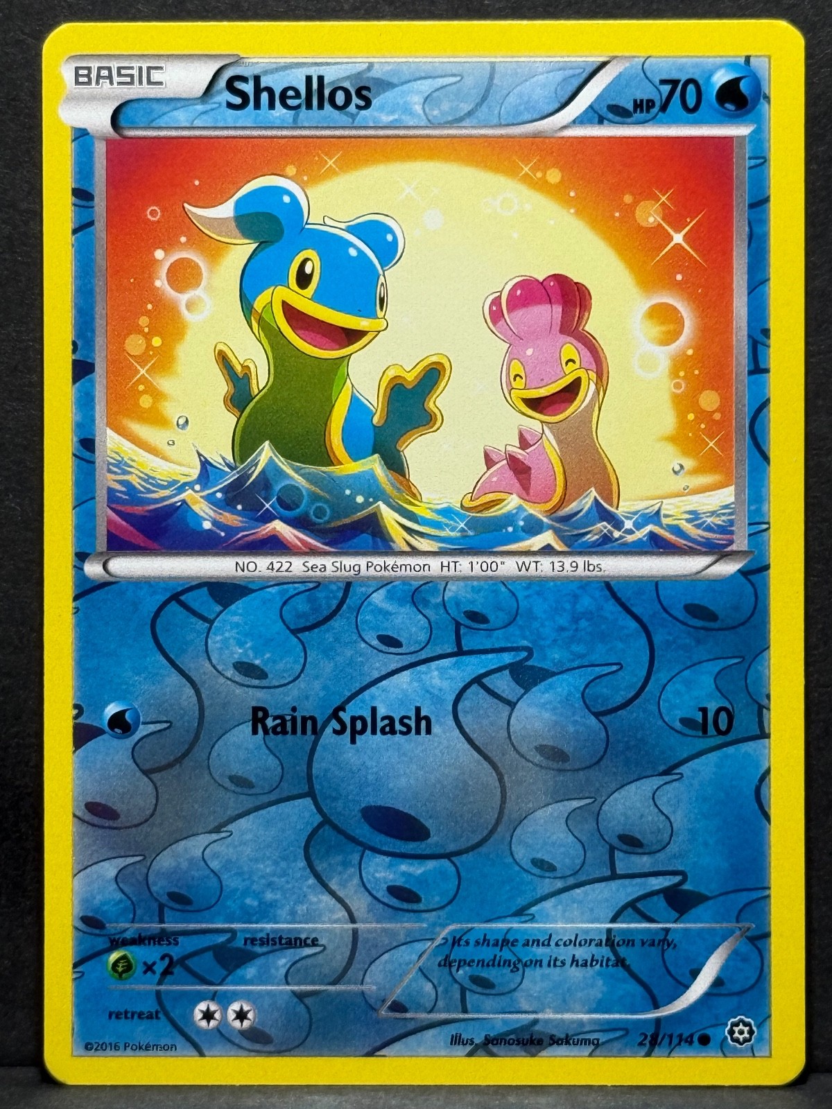 Shellos 28/114 XY - Steam Siege Reverse Holo LP