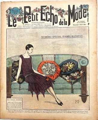 LE PETIT ECHO DE LA MODE Nr. 14 vom 4. April 1926 alte Zeitschrift Möbel