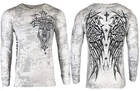 Xtreme Couture by AFFLICTION Mens THERMAL T-Shirt DARKER SIDE Biker MMA