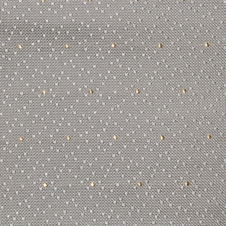 Cuadrado de bolsillo Italo Ferretti nuevo con etiquetas de una sola cara en plata con lana/seda dorada de 24 quilates Foto 4 de 4