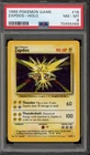 Pokemon Zapdos Base Set Unlimited Holo Rare #16 PSA 8