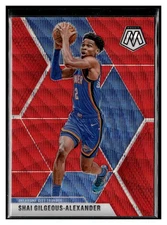 2019-20 Panini Mosaic #133 Shai Gilgeous-Alexander Red Wave Prizm Thunder