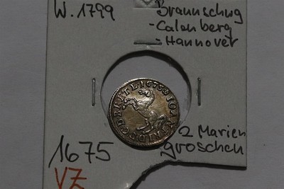     GERMANY BRAUNS-CA-HAN. 2 MARIENGROSCHEN 1675 SCARCE HIGH GRADE B86 WO2
