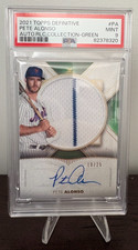 2021 Topps Definitive Collection Pete Alonso #ARC-PA Collection-Green AUTO PSA 9