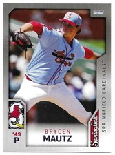 Brycen Mautz ROOKIE 2025 Choice Springfield Cardinals #27