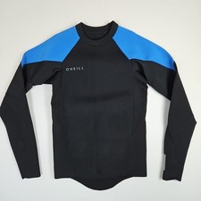 O Neill Reactor 2 Wetsuit Top Youth NO SIZE TAG Black Blue Surf Swim Rashguard