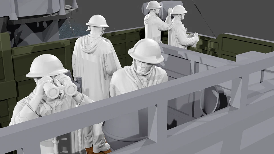 WWII Royal Navy - The Bridge - SET 2 - 10 Figure Set - Image 2 of 4