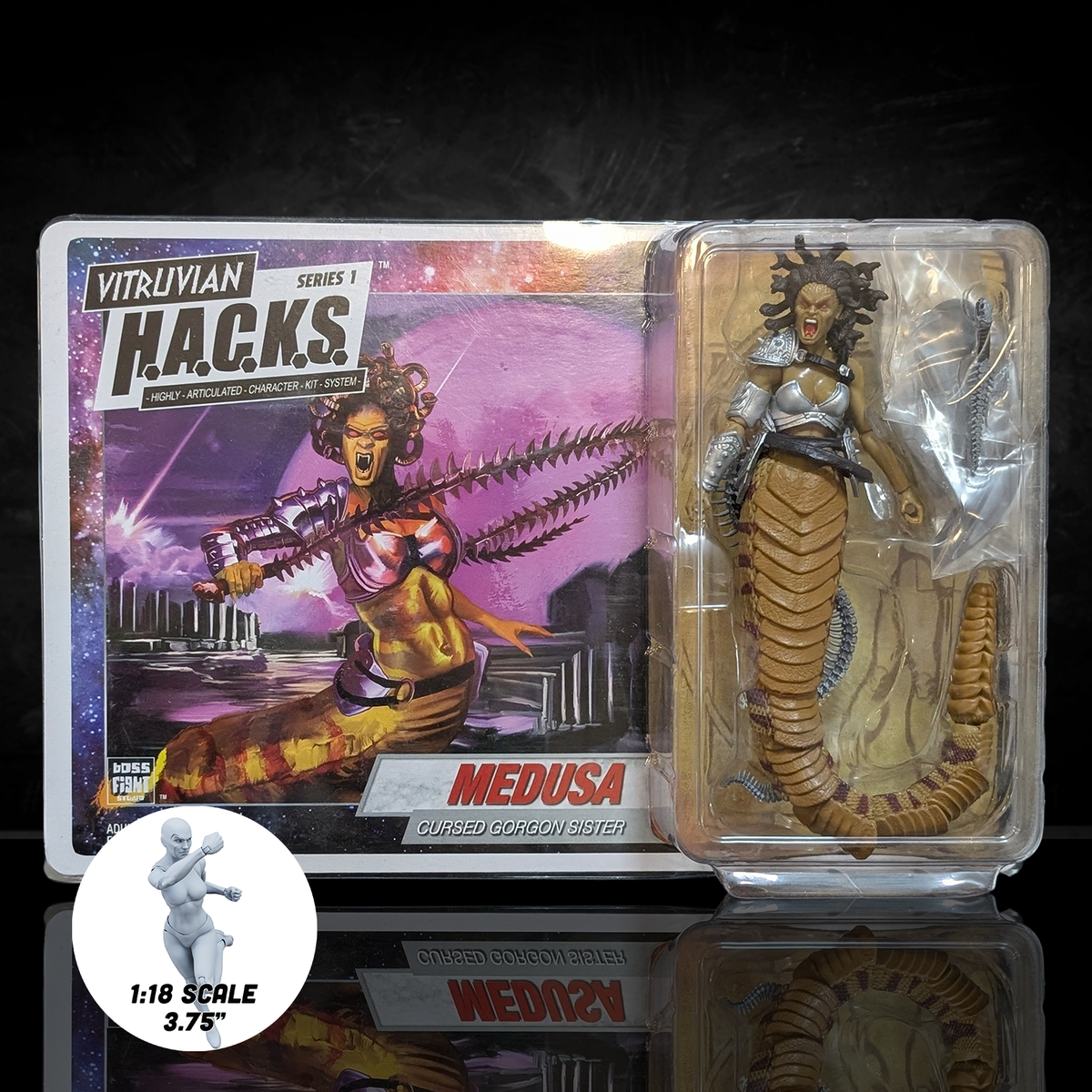 Cursed Medusa Assassin from Below -Vitruvian H.A.C.K.S. 1:18 Scale