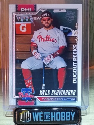 2026 Topps Series 1 Celebration   Kyle Schwarber Dug Out Peeks  