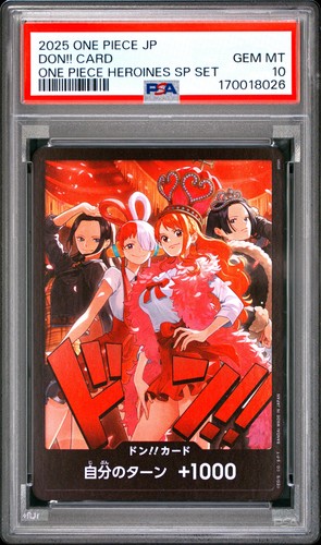 2025 ONE PIECE JAPANESE ONE PIECE HEROINES SPECIAL SET DON!! CARD PSA 10