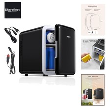 Mini Fridge, 6 Litre/9 Cans, Portable Cooler and Warmer Personal K...