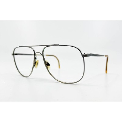 Marchon Autoflex 57 Eyeglasses Mens Gunmetal Gray Aviator Flexon 58-16-145