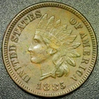 AU 1885 1C Indian Head Cent - Better Date!