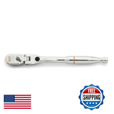 Gearwrench 14 Drive 120xp Locking Flex Head Ratchet Full Polish Grip - 81054