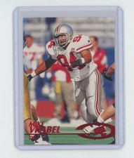 1997 MIKE VRABEL Press Pass RED PARALLEL ROOKIE CARD #28 Ohio St Patriots Insert. rookie card picture