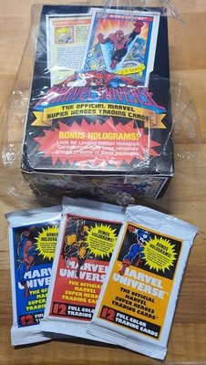 1990 Impel Marvel Universe Series 1 Trading Cards Full Box of 36 Packs