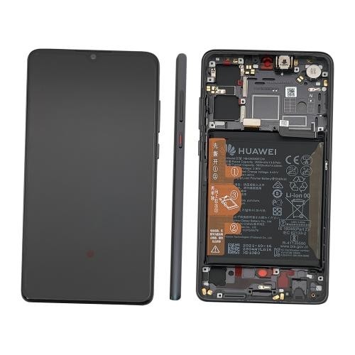 HUAWEI DISPLAY P30 ELE L09 L29 ORIGINALE FRAME NERO BLACK BATTERIA TOUCH SCHERMO