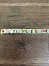 19 Dijes Italia Vino Bella Ciao *Pulsera Completa *Dije Italiano Nuevo