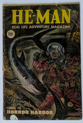 He-Man: Real Life Adventure Magazine No. 2 Toby Press July 1954 Bernard Safran