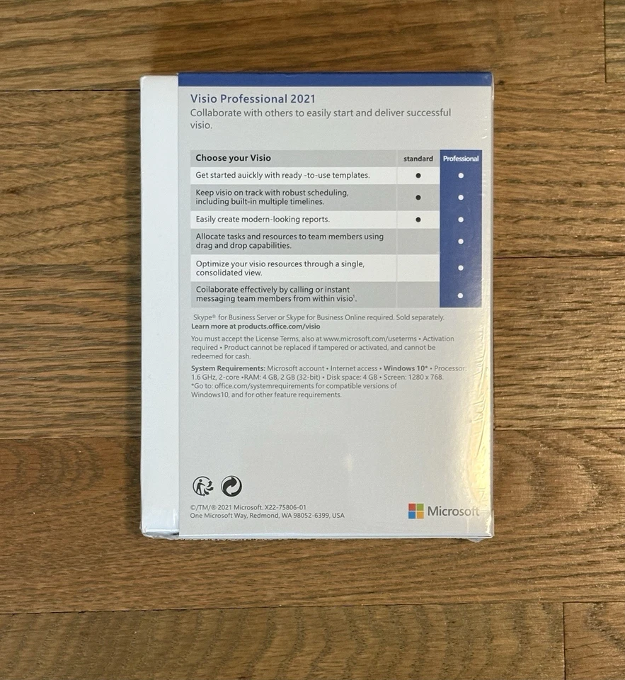 Microsoft Visio Professional 2021 USB Retail Package + Product Key - BRAND NEW - Image 2 of 2