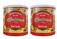 Washburn's Old Fashioned Christmas Candy Mix Hard Candy-2 CANISTERS- GREAT GIFTS