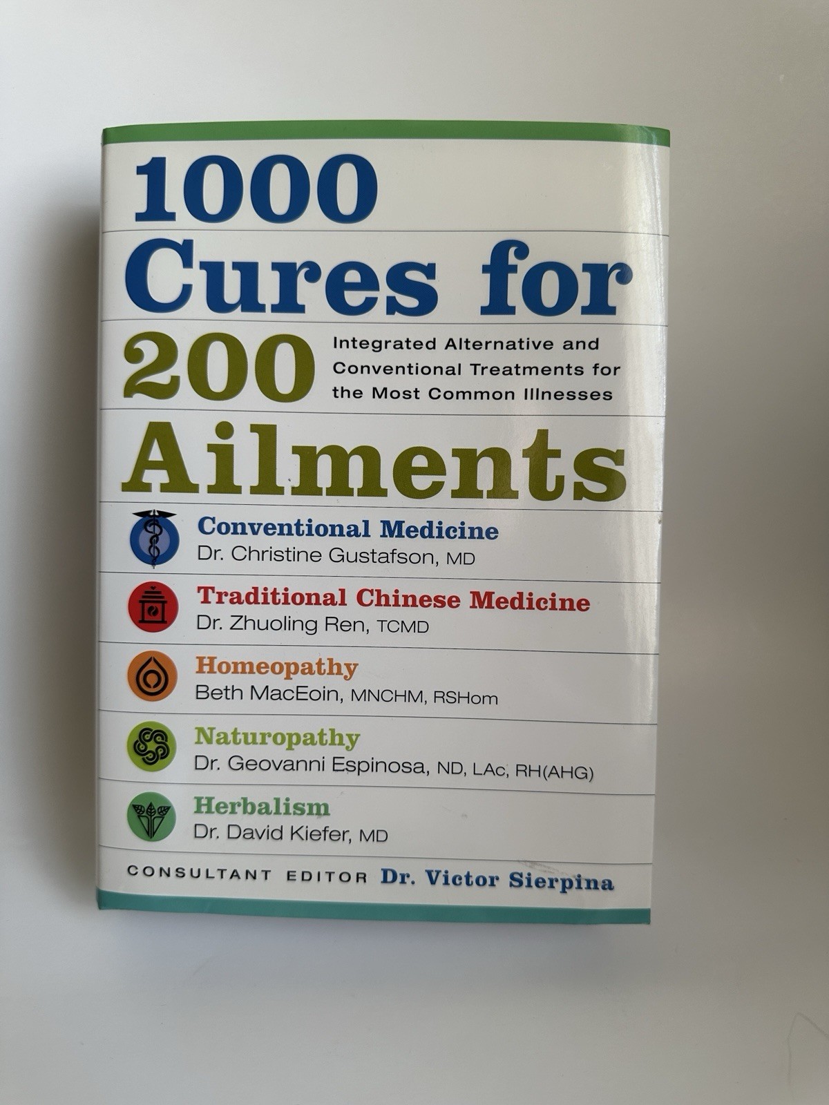 1000 Cures for 200 Ailments Victor Sierpina HarperCollins 2007 Hardcover Health