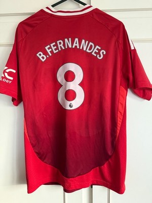 Manchester United 2024-2025 B Fernandes 8 Heim Fußball Trikot 13-14 Jahre /61210