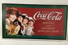 Coca-Cola Coke Tin Metal Wall Soda Sign Ladies Seasons 17.5" x 9.5" Vintage 90’s