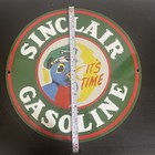 VINTAGE SINCLAIR BIRD GASOLINE OIL PORCELAIN SIGN — photo 4