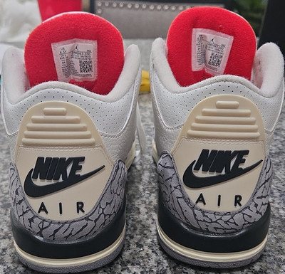 Jordan Air Jordan 3 Retro White Cement DM0967-100 Elephant Print Mid-Top