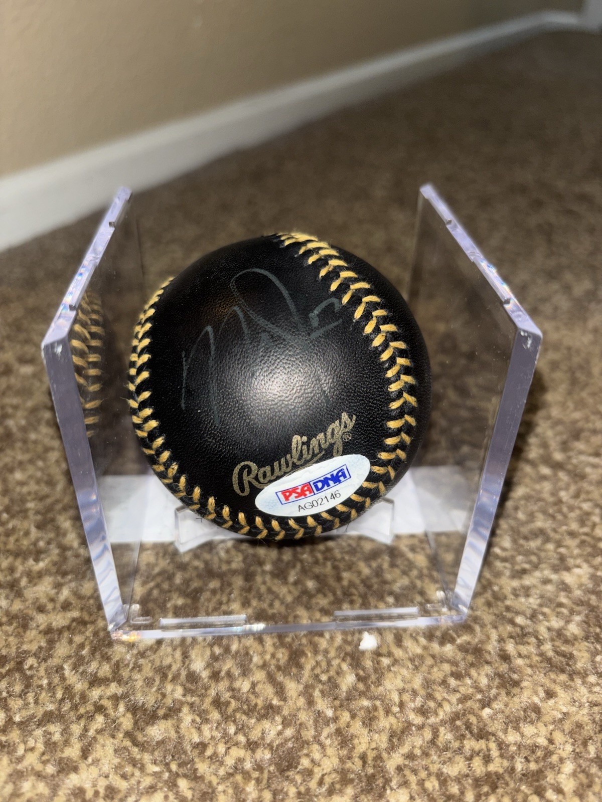 Albert Pujols Autographed Signed Los Angeles Angels Mike Trout & Baseball 2015 
