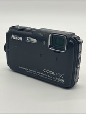 Nikon Coolpix AW110 Digital Camera Underwater Waterproof Black Tested Working