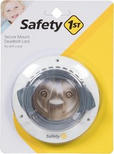 Secure Mount Deadbolt Lock White
