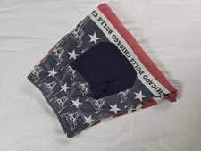 Chicago Bulls Shorts Mens Large NBA Basketball Stars Stripes USA Flag Red White