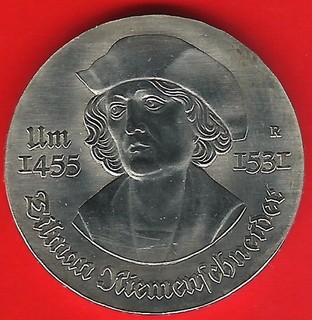 DDR 5 Mark Gedenkmünze 1981 RIEMENSCHNEIDER TOP Erhaltung !! BF / ST