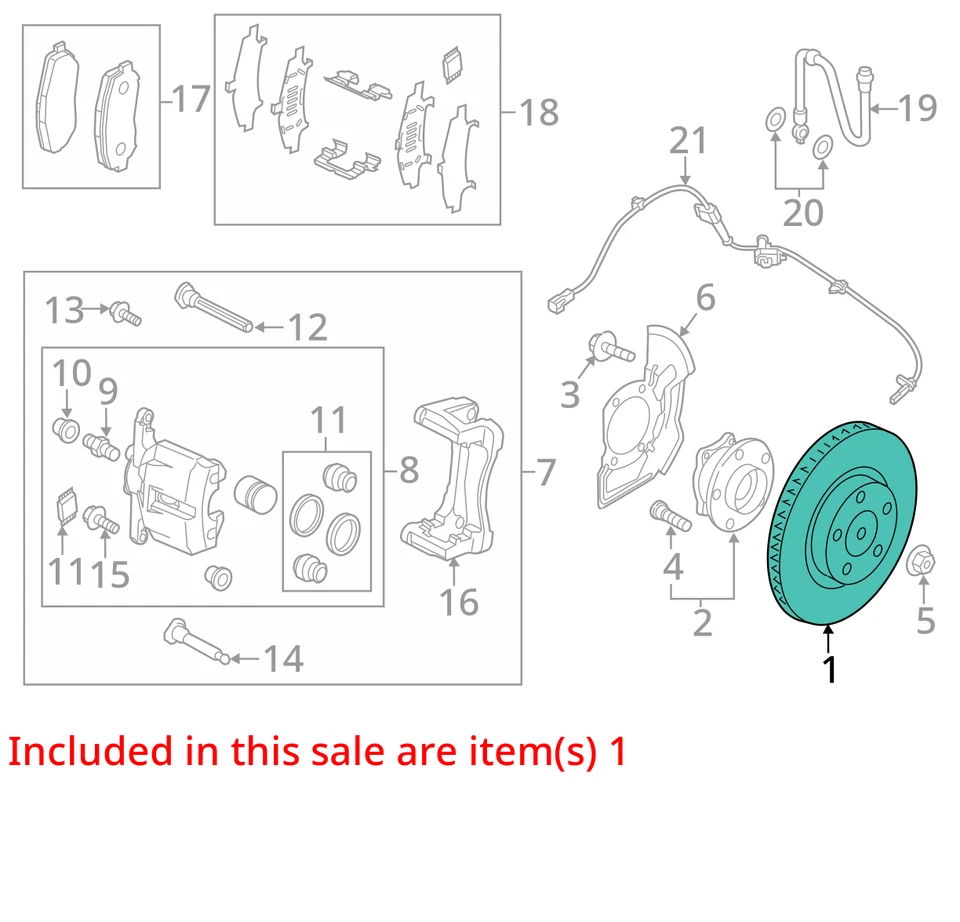 Ротор передних тормозов подходит для 13-17 MAZDA CX-5 3923483 - Изображение 3 из 4