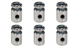 6 PK Rotary 219 Universal Round Body Wire Stop for Throttle Cable Brake Cable